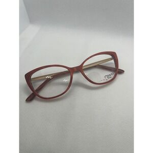 OWP Eyeglasses‎ Frames Designer Cat Eye Red Gold Glasses Frame RX Ready